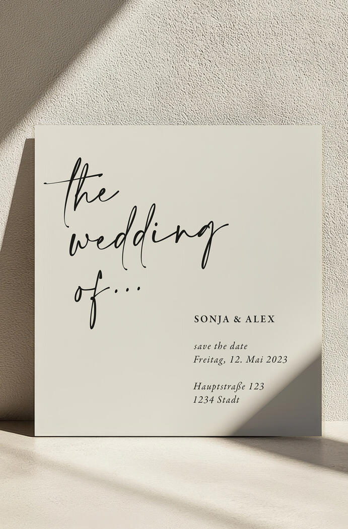 Hochzeit Save the date